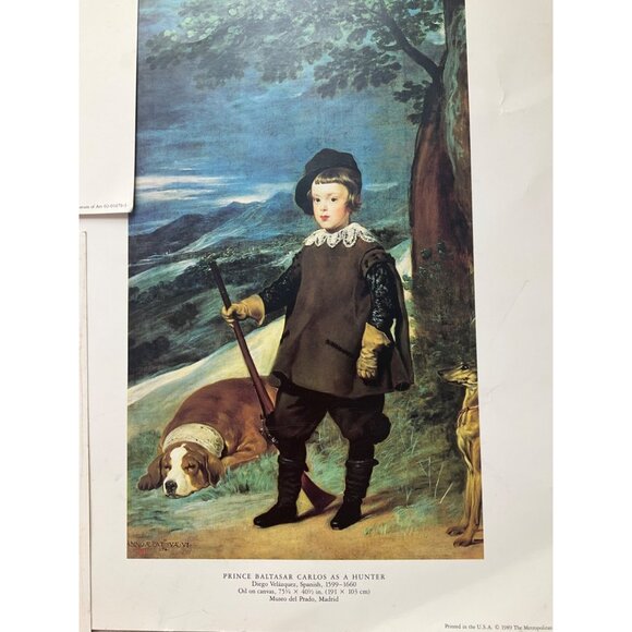 Lot Of 3 Vintage Art Prints By Diego Velázquez Prince Baltasar Carlos Scenes - Picture 5 of 12